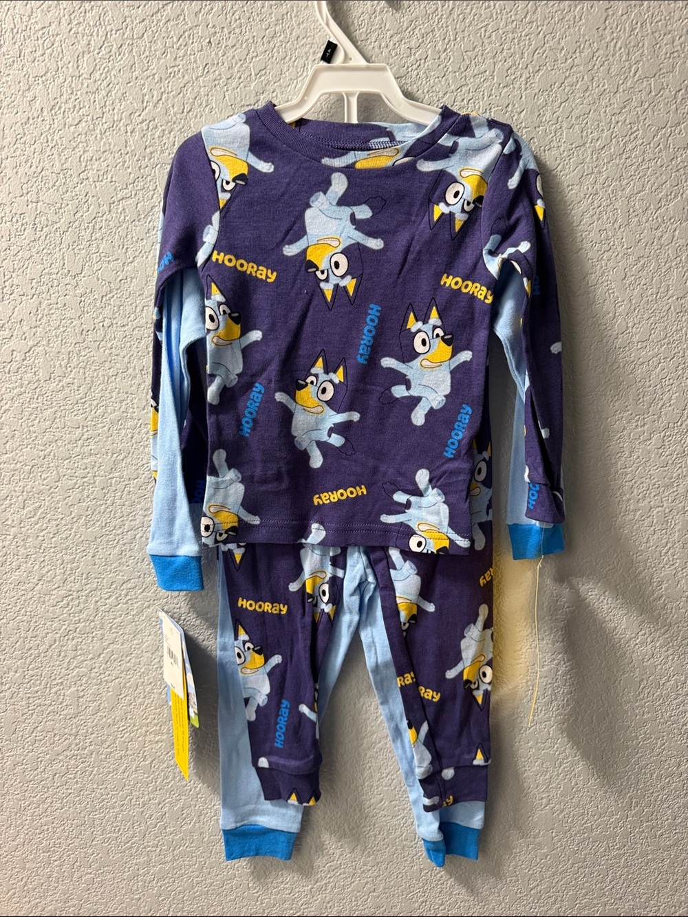 Blue Cartoon Character Kids Pajama Set